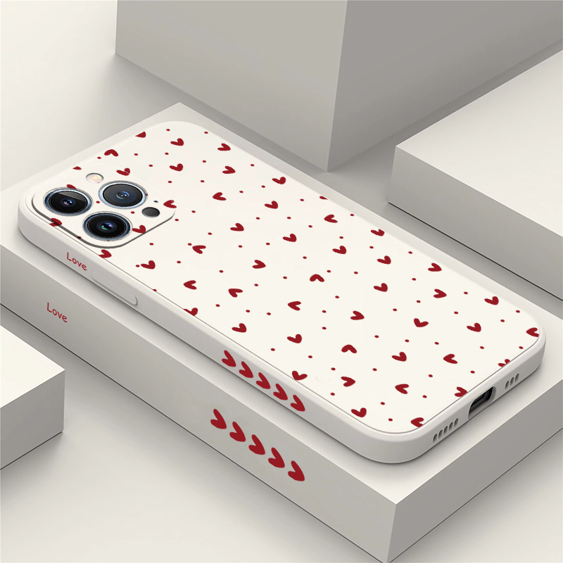 Phone Cases Iphone 13 - Love Heart Print Phone Case For