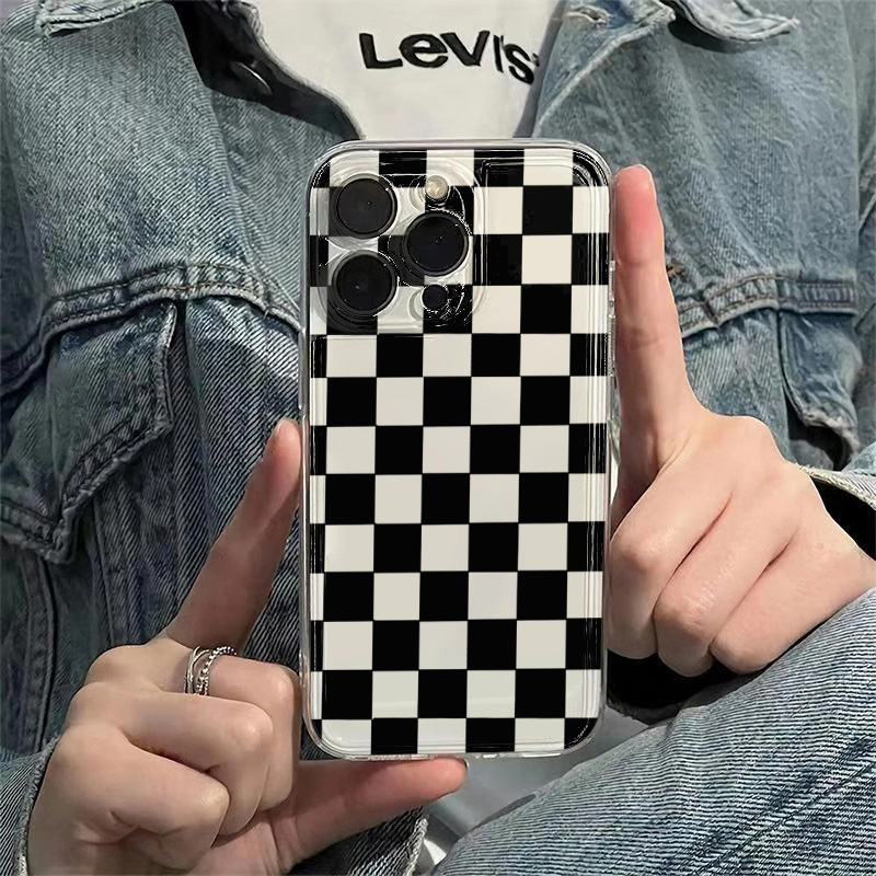 Space Black Plaid Pattern Phon - Phone Cases Xiaomi 15 recension och pris