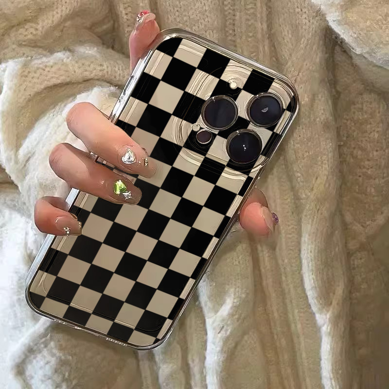 Space Black Plaid Pattern Phon - Phone Cases Xiaomi 15 recension och pris