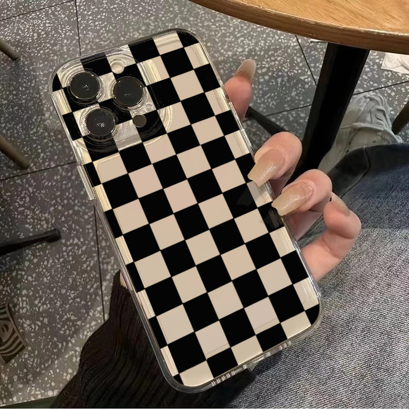 Space Black Plaid Pattern Phon - Phone Cases Xiaomi 15 recension och pris