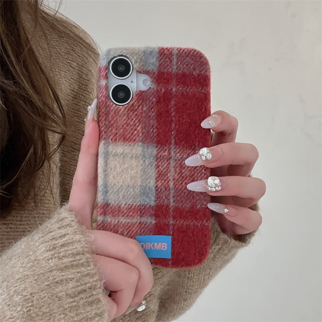 Retro Plaid Soft Fuzzy Warm Ph - Phone Cases Iphone 13 recension och pris