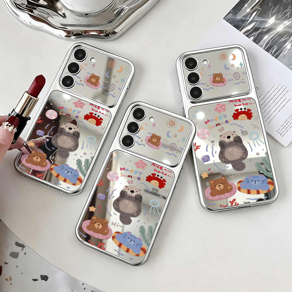 Cartoon Bear Mirror Case with  - Phone Cases Galaxy A16 5G recension och pris