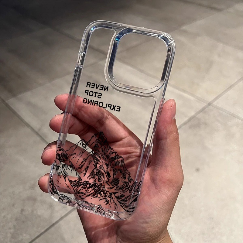 Never Exploring Mountain Line  - Phone Cases Iphone 13 recension och pris