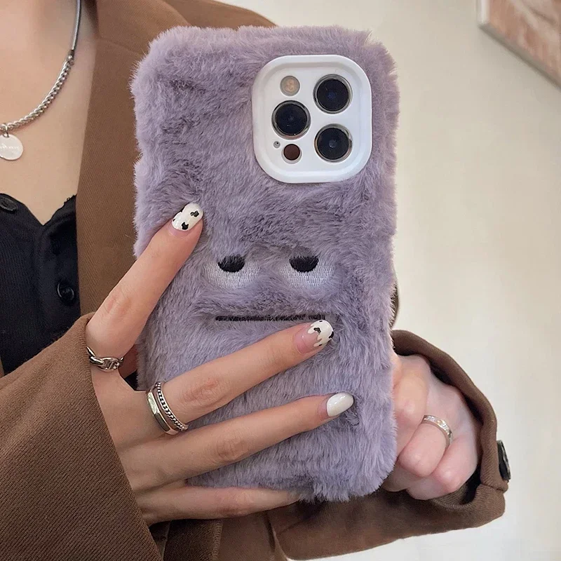 Cute Monster Plush Fluffy Phon - Phone Cases Iphone 13 recension och pris