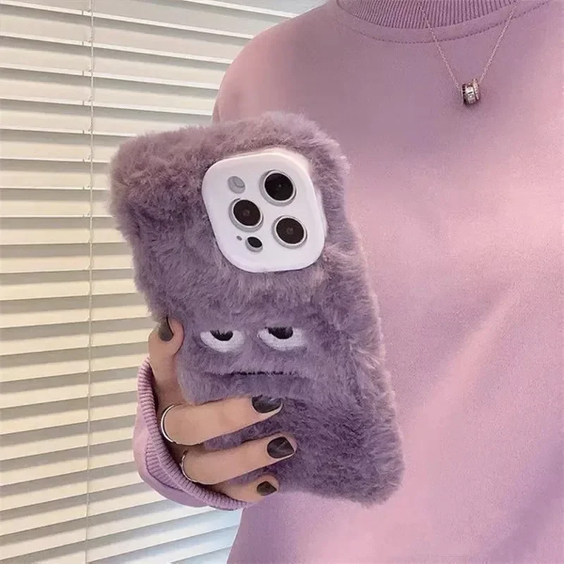 Cute Monster Plush Fluffy Phon - Phone Cases Iphone 13 recension och pris