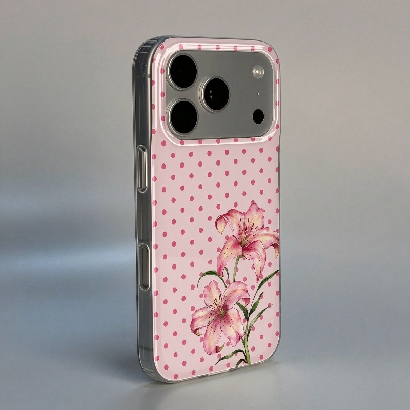 Pink Polka Dot Hibiscus Flower - Phone Cases Xr Iphone recension och pris