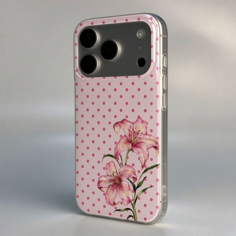Pink Polka Dot Hibiscus Flower - Phone Cases Xr Iphone recension och pris