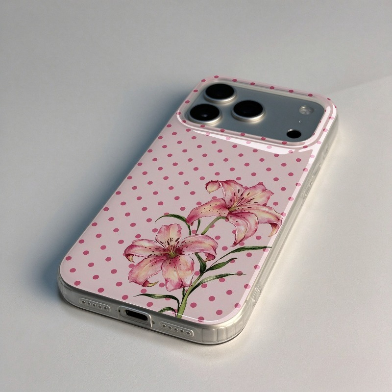 Pink Polka Dot Hibiscus Flower - Phone Cases Xr Iphone recension och pris