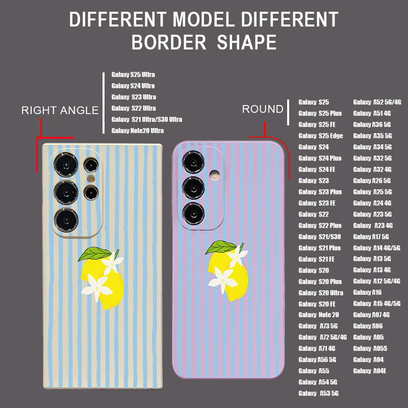 Stripe Lemon Print TPU Phone C - Phone Cases Galaxy A16 5G recension och pris