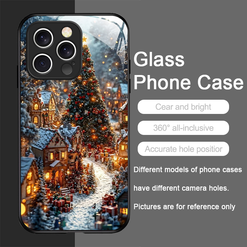 Christmas Tree Gift Snowy Town - Phone Cases Iphone 13 recension och pris