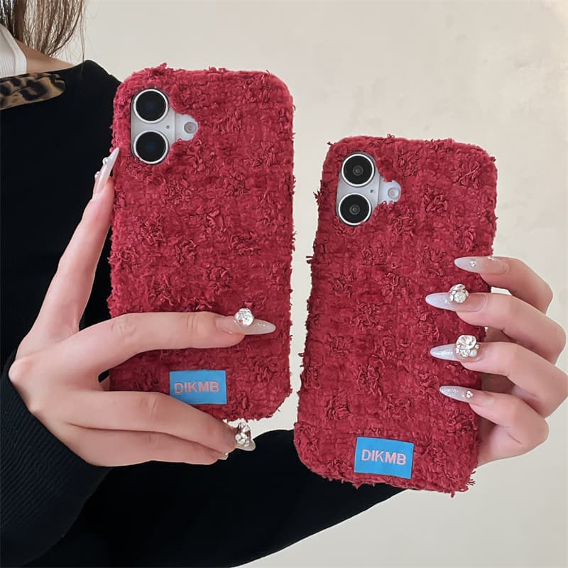 Angora Red Fuzzy Phone Case fo - Phone Cases For Iphone 16 recension och pris