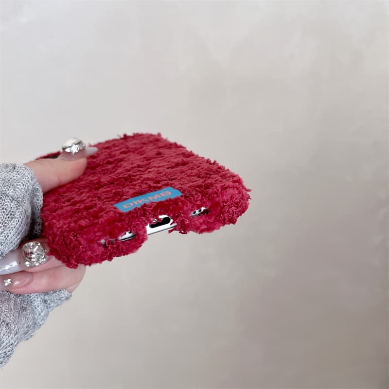 Angora Red Fuzzy Phone Case fo - Phone Cases For Iphone 16 recension och pris